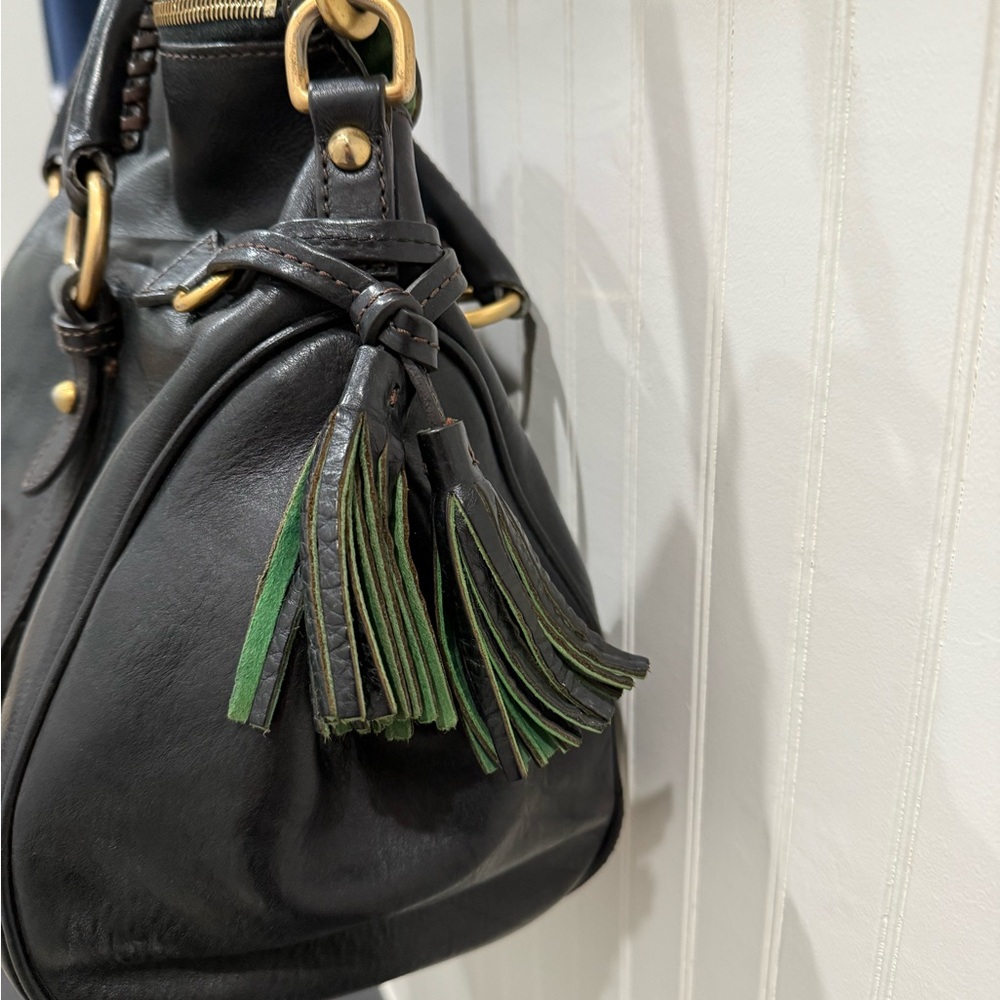 Vintage Dooney & Bourke Black Florentine Large Satchel - Picture 8 of 16
